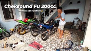 Sounding || Satria Fu 200cc ft SRR Sandblast || LoneRider