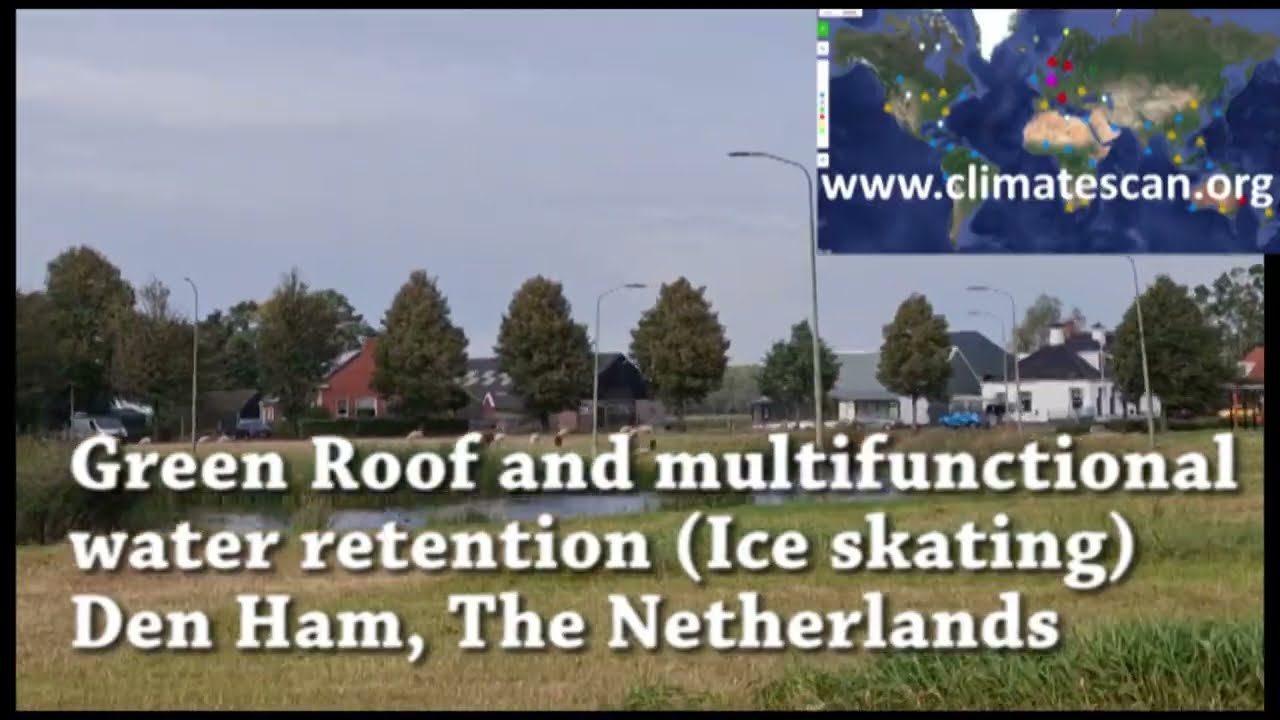 Green Roof and multifunctional water retention Den Ham, The Netherlands