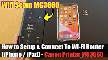 Canon Printer MG3660: How to Setup & Connect To Wi-Fi Router (iPhone / iPad)