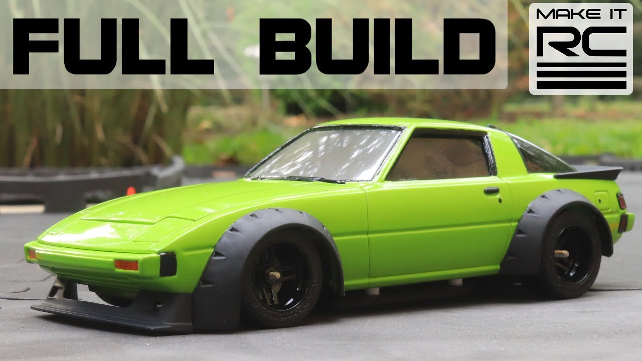Widebody Mazda Rx-7 1/24 Scale Rc Model Car Custom Build - Youtube