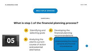 7 steps of the financial planning process Quiz #questions #exampreparation