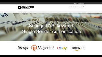 Get a Sendgrid API Key and set Single Sender Authentication