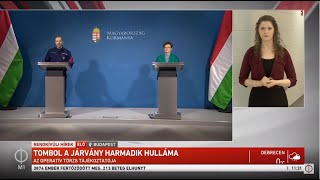Az operatív törzs tájékoztatója a koronavírus-járvánnyal kapcsolatos fejleményekről