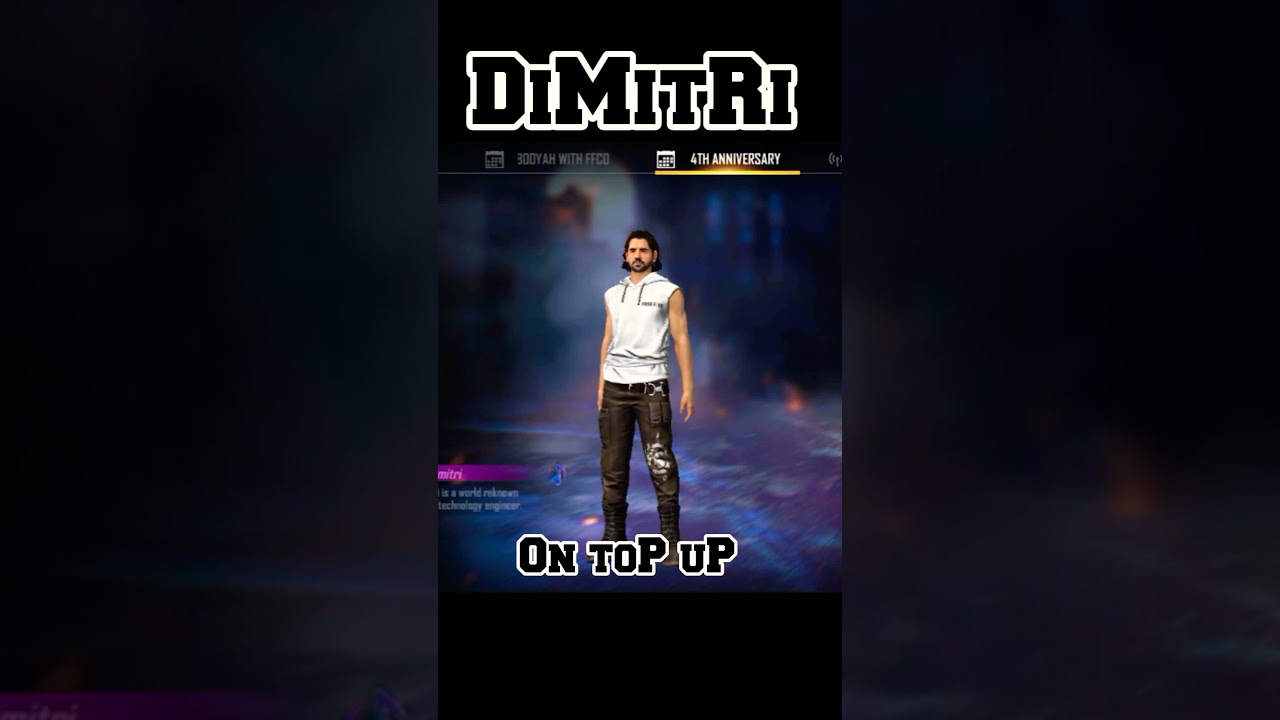 DIMITRI CHARACTER ON TOP UP 😱😱😱.