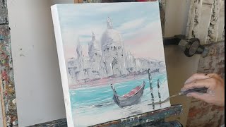 VENISE FAÇON &quot;AQUARELLE&quot; par Nelly LESTRADE