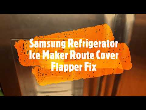 Samsung Refrigerator Ice Maker Flapper Broken - How to fix - YouTube