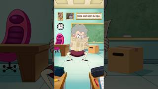No hiding in the classroom!🫣#blockblast #2danimation #cartoon #schoolrules #relatable
