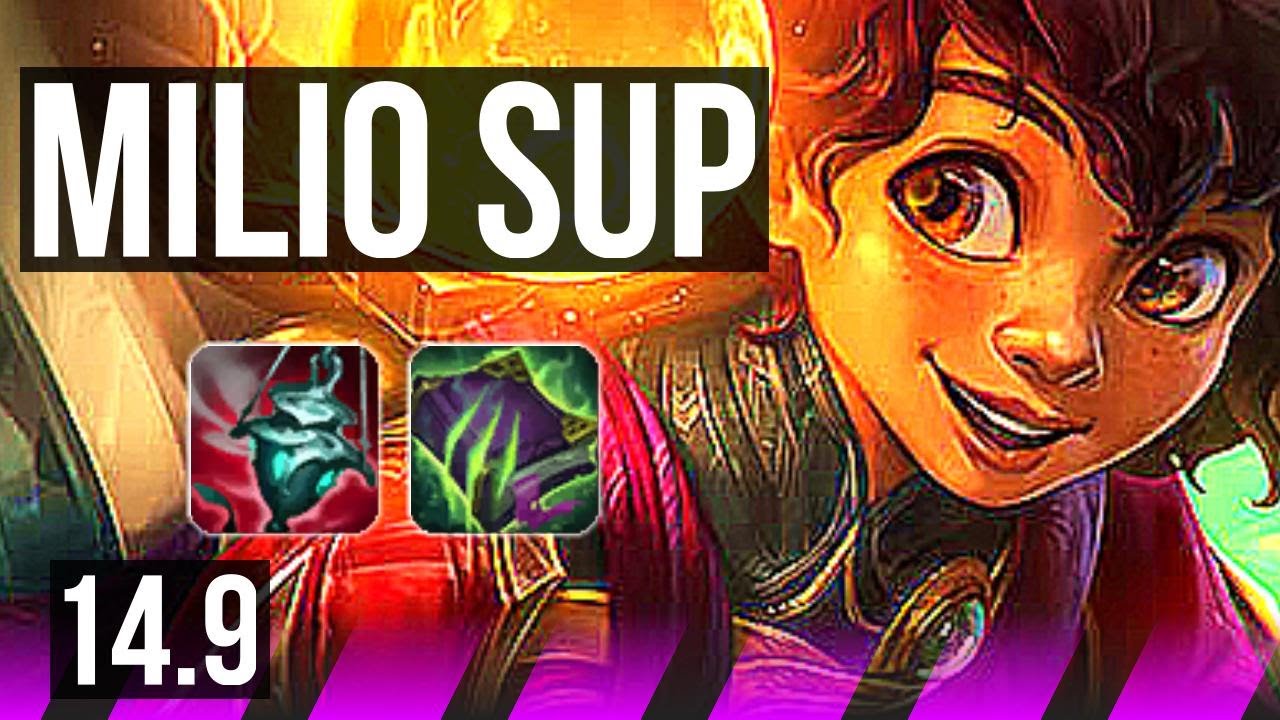 MILIO & Jinx vs LUX & Jhin (SUP) | Rank 8 Milio, 1/3/20 | JP Master | 14.9