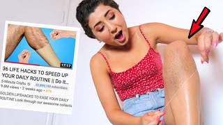Testing 36 LIFE HACKS TO SPEED UP YOUR DAILY ROUTINE by 5-Minute Crafts