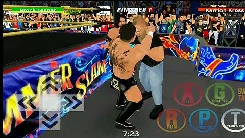 Brock Lasner Attack Karrion Kross 😱 || Wr3d 2k22 mod || Wrestling Revolution 3d