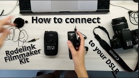 How to connect Rodelink Filmmaker Kit (Lavelier Mic) to DSLR Camera (Canon 800D)