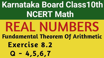 Real Numbers Class 10| Fundamental Theorem Of Arithmetic Ex-8.2| Karnataka Board SSLC Math 2020