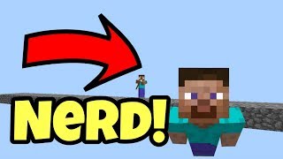 cyber bullying nerds in Minecraft skywars