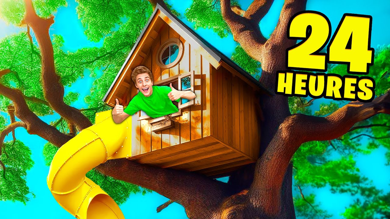 24 heures dans une cabane DANS LES ARBRES *Nous sommes surveillés