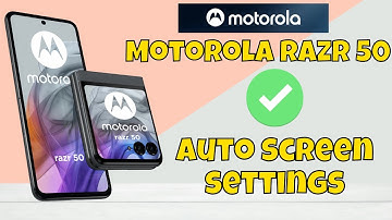 Auto Rotate Screen Motorola Razr 50 || How to use auto screen || Auto screen settings