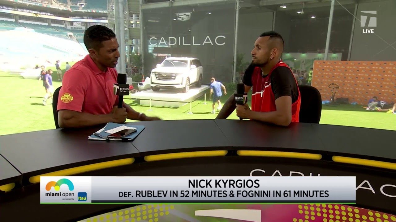 Nick Kyrgios 2022 Miami Third Round Win Interview