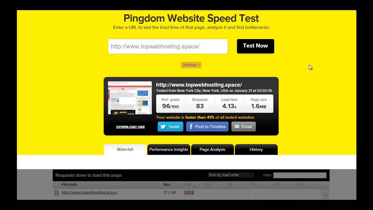 Pingdom Site Test – 9 outils gratuits pour tester la rapidité de ton ...