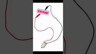 1 simple science experiment item made of dynamo motor LED #shorts