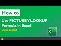 PICTURE VLOOKUP in EXCEL (2020)