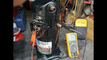 Check Compressor Windings With The Insulation Tester - Fluke 1507