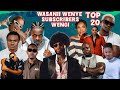 TOP 20 YA WASANII WA BONGO FLEVA WENYE SUBSCRIBERS WENGI ZAIDI 2026 