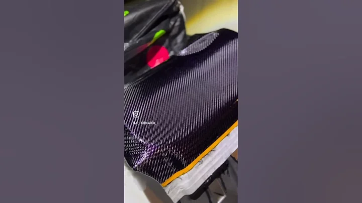 Carbon fiber skinning process. #compositeenvisionscreated #carbonfiber