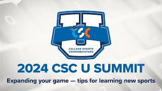 Expanding your game — tips for learning new sports | 2024 CSC U Summit