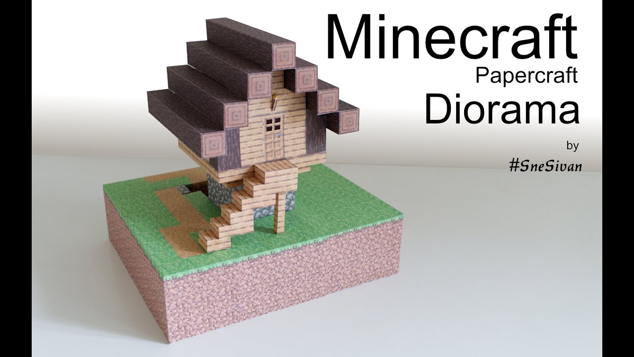 minecraft villager house papercraft