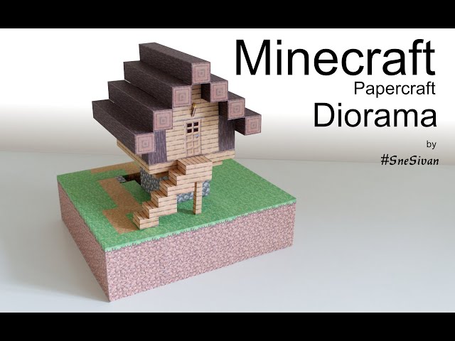 Craft Your Own Minecraft Village House Diorama with Papercraft - Beginner's  Tutorial 