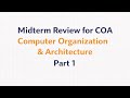 شرح أسئلة تجميعات الMidterm مقرر معمارية وتنظيم الحاسب الجزء الأول Questions of Midterm (COA) Part 1