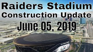 Las vegas raiders stadium construction update taken on wednesday, june
05, 2019. summer has finally shown up in vegas. it was already
101degrees at 12 no...