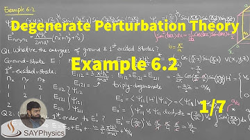 L8.1 Degenerate Perturbation Theory: Example 6.2  1/7