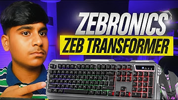 "🔥 Zebronics Transformer RGB Gaming Keyboard + Mouse Combo UNBOXING – Full Review in Hindi 😱"
