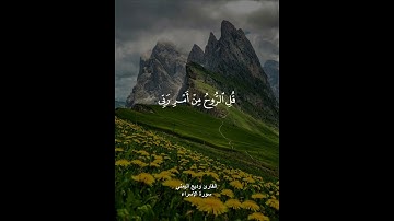 القارئ وديع اليمني🎧😍||سوره الإسراء🕊💚||قرآن كريم🥺🥰||راحه نفسيه🌿💙|| حالات واتس اب دينيه😍💜||ارح قلبك✴️💛
