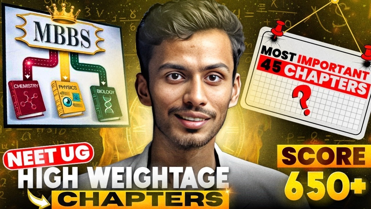 Do or DIE chapters For NEET 2026 - 45 Chapter = 650 Marks