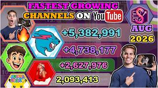 THE WORST MONTH SINCE 2022 & Lucan Pevidor FAST! | The Fastest Growing Channels of August, 2026