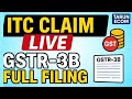 GSTR-3B Full Filing Tutorial | Eligible ITC Kaise Claim Kare? | Live GST Return Step-by-Step |