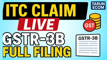 GSTR-3B Full Filing Tutorial | Eligible ITC Kaise Claim Kare? | Live GST Return Step-by-Step |
