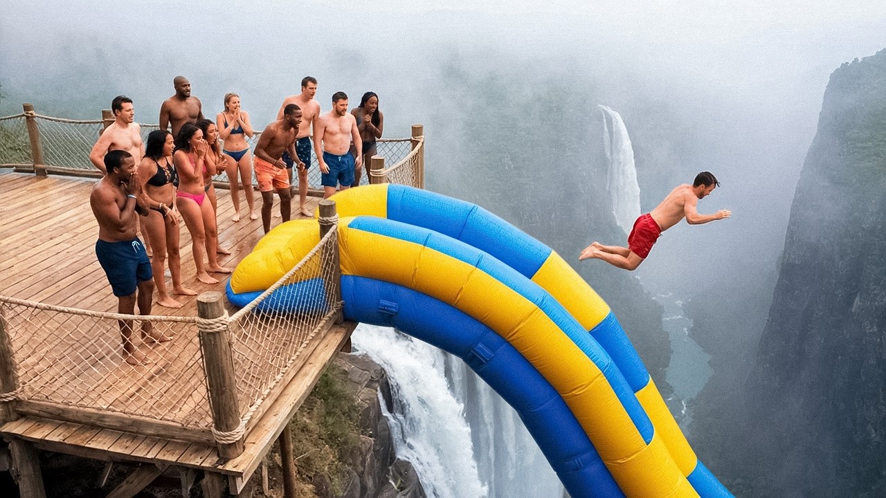 Hilarious Bouncy Blunders 😂 Trampoline & Inflatable Mayhem – Video