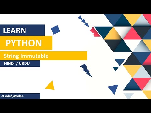 Python String Immutable Tutorial In Hindi / Urdu