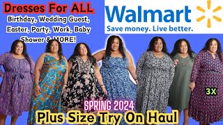 Walmart Plus Size Haul 2024|Walmart Haul|Plus Size Haul 2024|Plus Size Dress Haul|Tasha St James