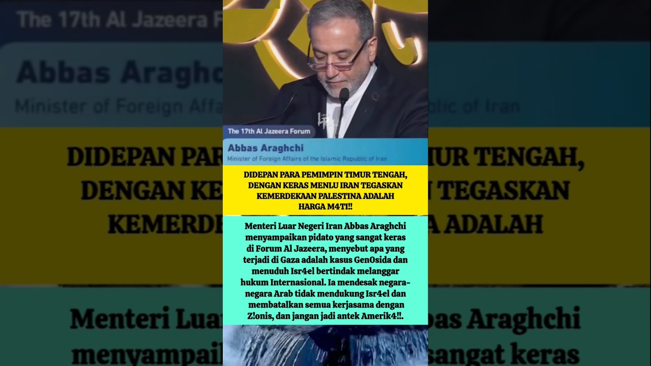Pernyataan Tegas Menlu Iran Didepan Pemimpin Arab 