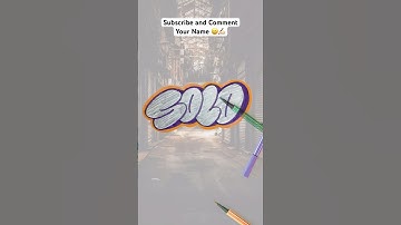 ✍🏻🤩 (EASY TUTORIAL) How to Write Bubble Letters #shorts