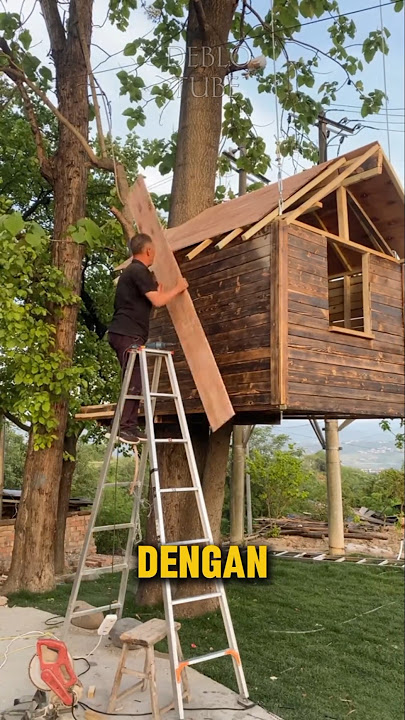 Bikin Rumah Pohon Untuk Cucunya Hasilnya Menakjubkan🤩 #shorts