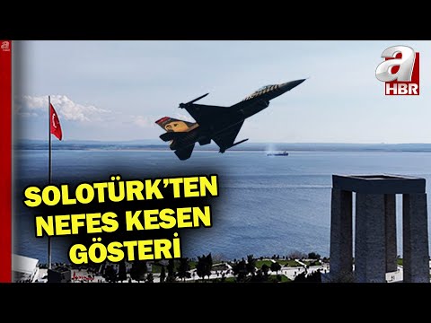 Çanakkale Zaferi'nin 109. yılında SOLOTÜRK'ten zafer gösterisi | A Haber