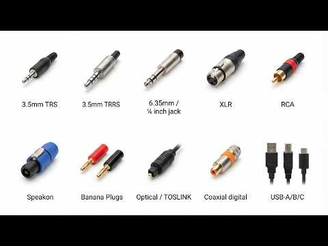 Types Of Audio Connectors Pdf