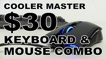 $30 Gaming Keyboard & Mouse Combo Review (Cooler Master Devastator II LED Gaming Keyboard & Mouse)