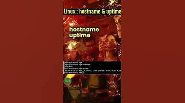 Linux hostname  & uptime in Hindi | #Linux #Unix #shorts