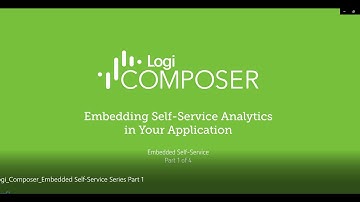 Logi Composer - Embedding Self Service Analytics into Your Application