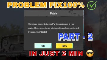 There is an issue with the read write permissions of your device @Vinbyolplayz#bgmi problem